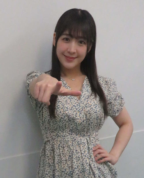 5月6日後楽園大会でプリンセスタッグのベルトに挑戦する上原わかな（撮影・松熊洋介）