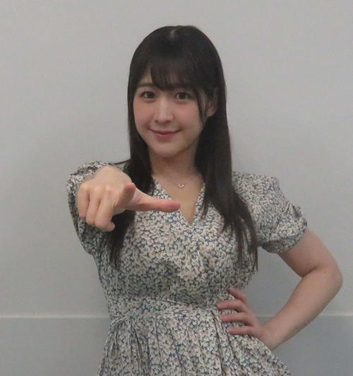 5月6日後楽園大会でプリンセスタッグのベルトに挑戦する上原わかな（撮影・松熊洋介）