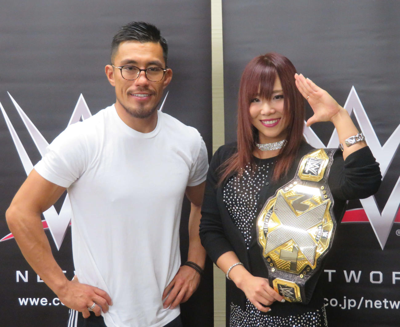 カイリ・セイン（右）と、戸澤陽（2018年8月撮影）