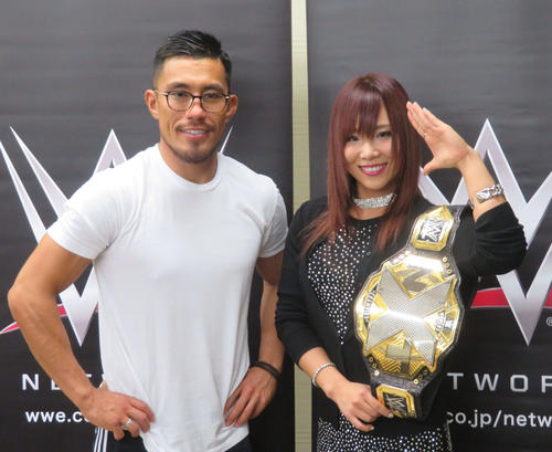 カイリ・セイン（右）と、戸澤陽（2018年8月撮影）