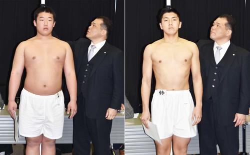 神谷元気（左）と馬場蒼