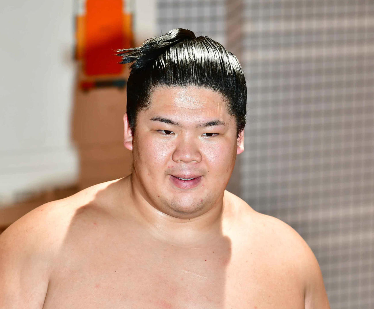 三段目優勝した宇良（2020年3月22日撮影）