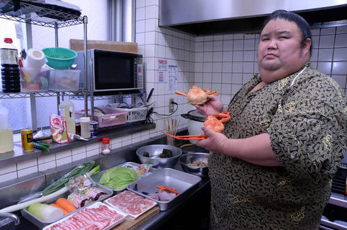 高砂部屋ちゃんこ長の元大子錦の斉藤佳信さん（2017年2月14日撮影）