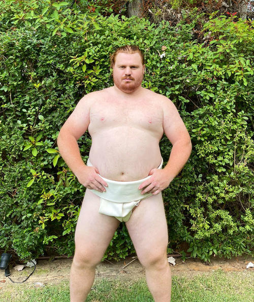 角界入りを願って母国でトレーニングに励むイスラエル出身のヤルデン・ヤトコヴィスキーさん（本人提供）