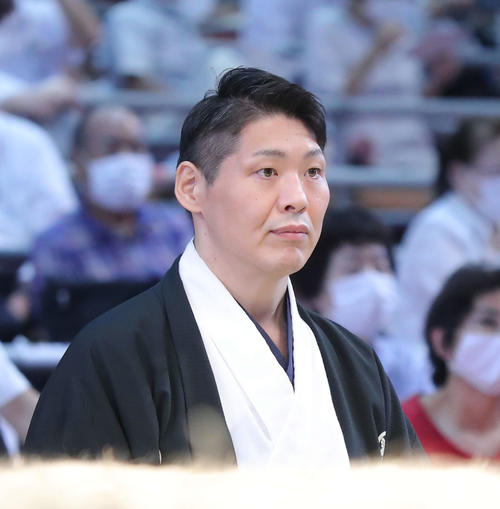 放駒親方（元関脇玉乃島）（2021年7月13日撮影）　