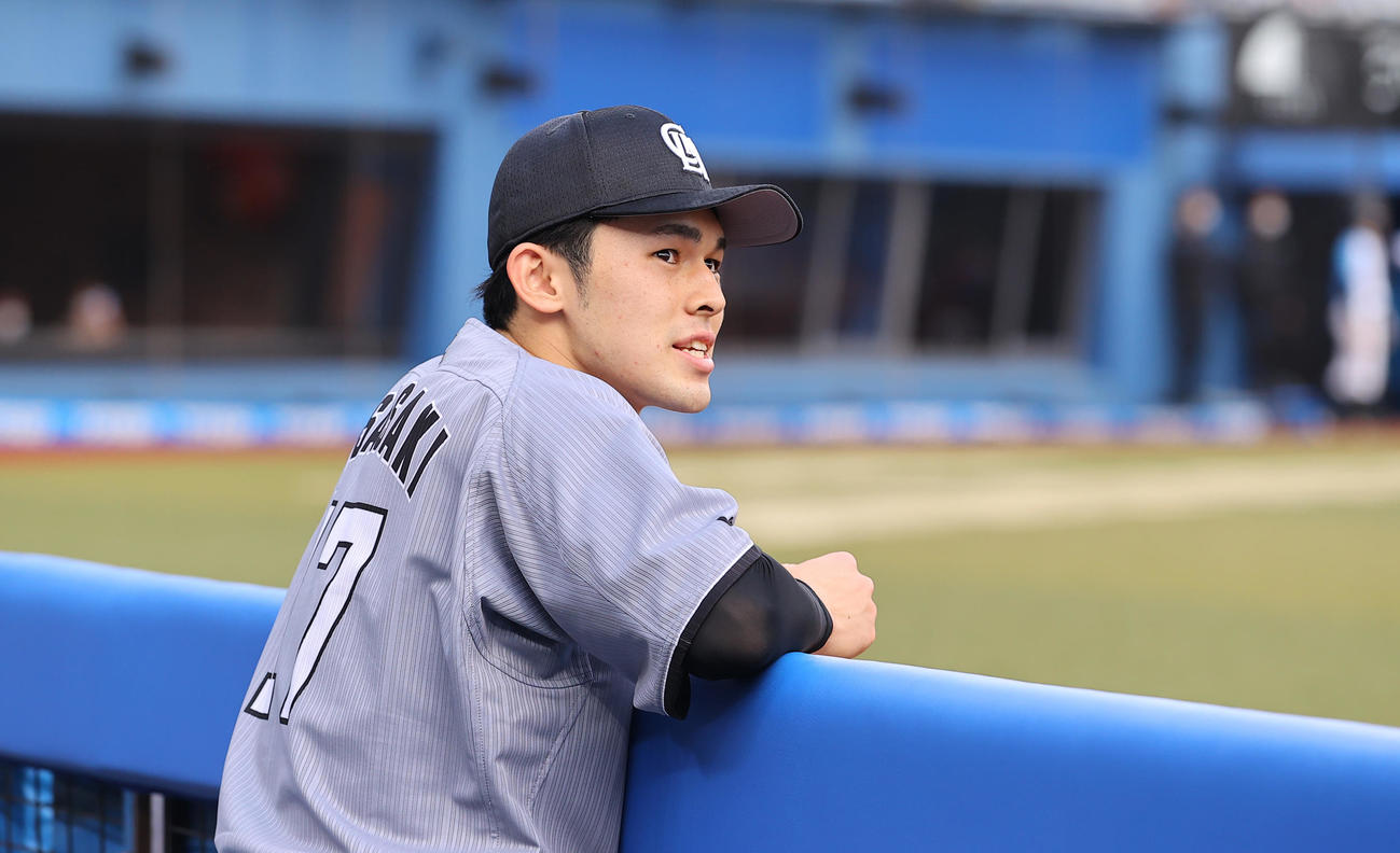 ロッテ佐々木朗希（2022年4月17日撮影）