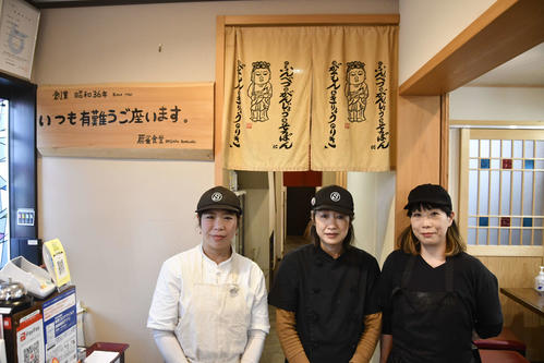 新十両の落合が幼い頃から利用している鳥取・倉吉市にある扇雀（せんじゃく）食堂（撮影・平山連）