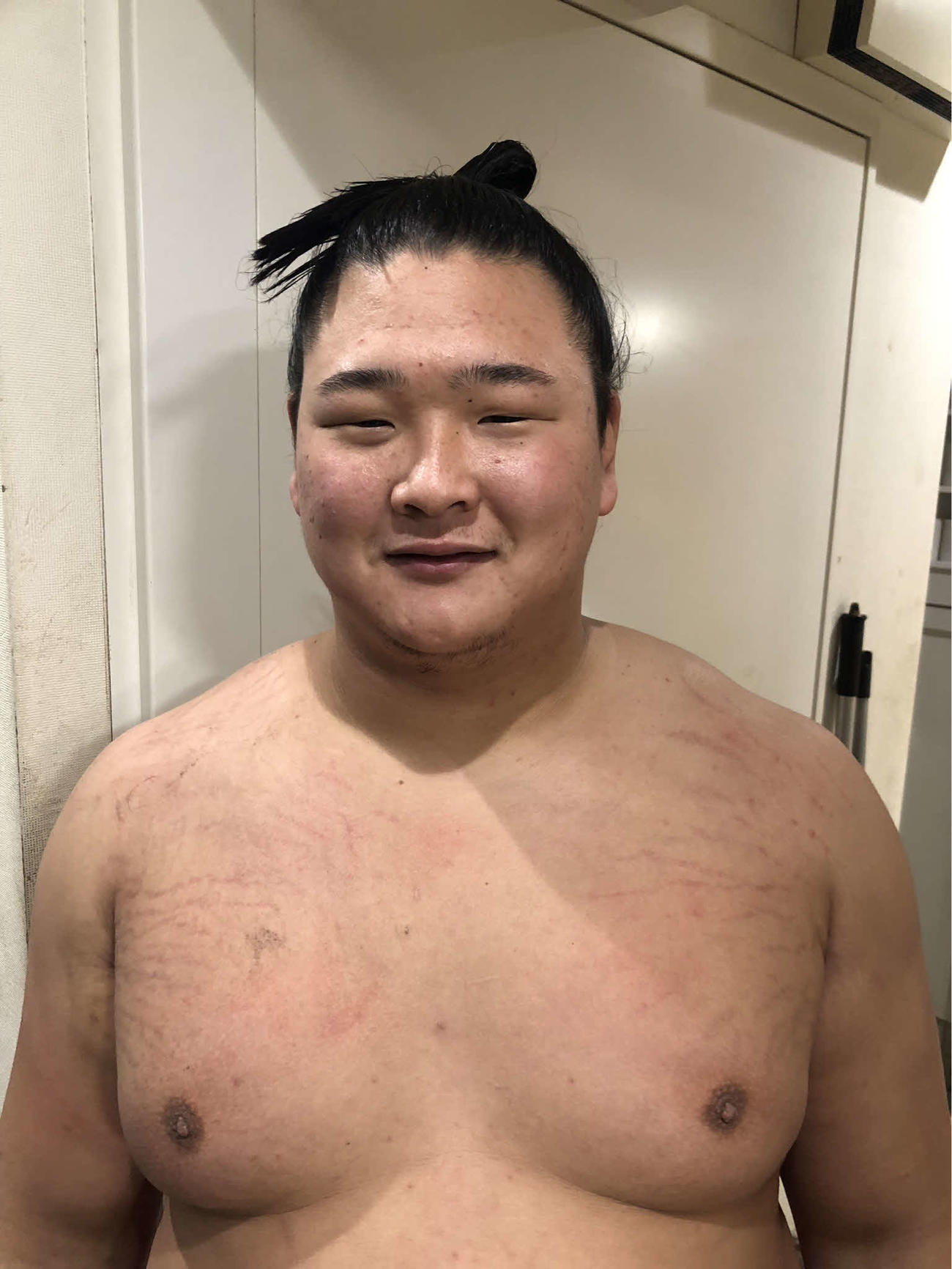 「ケガをせず、関取に定着して応援している皆さんの期待に応えたい」と語る新十両の欧勝海（撮影・平山連）
