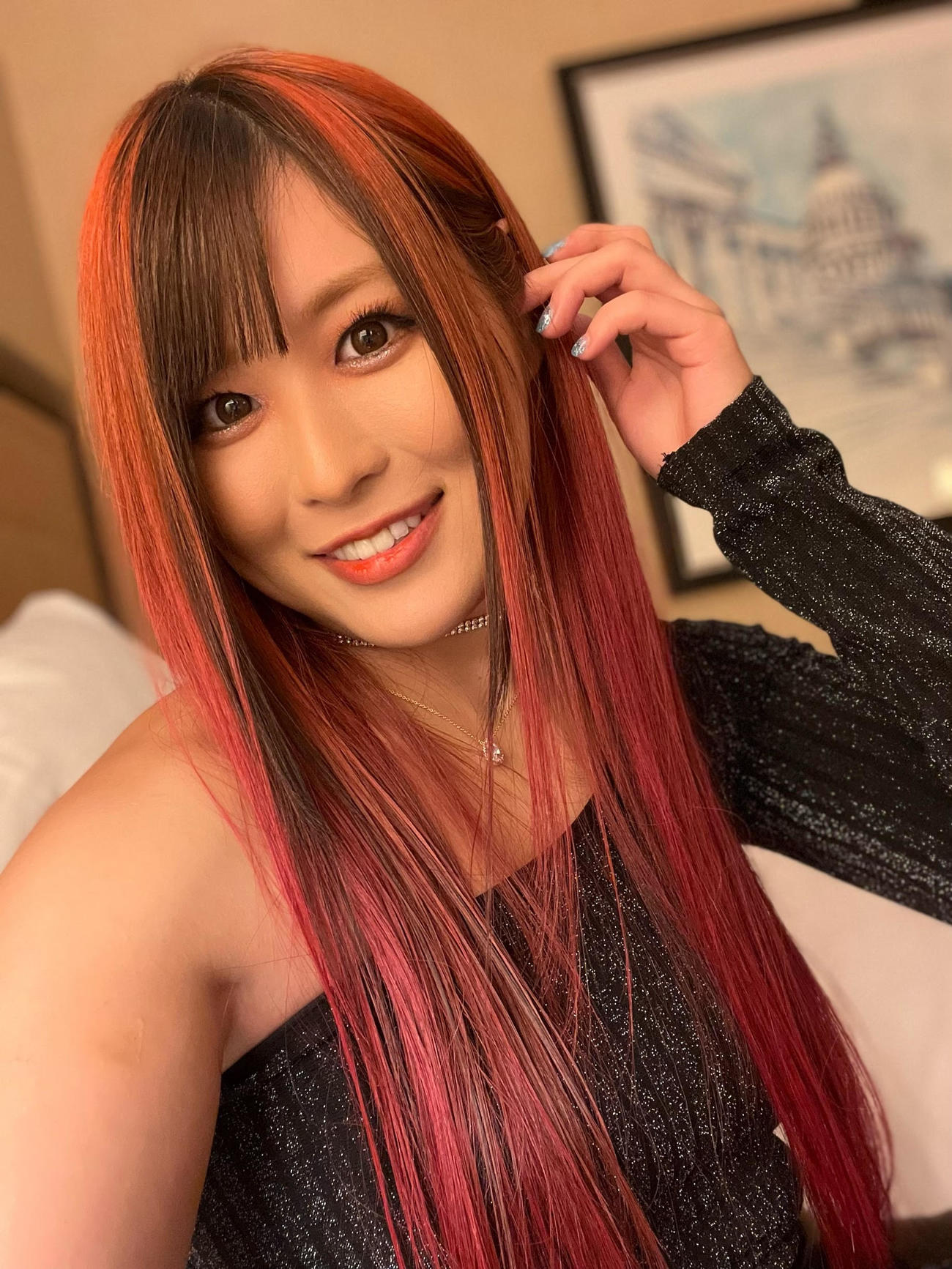 日刊スポーツの取材に応じたWWEのイヨ・スカイ（C）2022 WWE, Inc. All Rights Reserved.