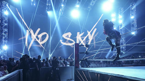 ロウ所属に合わせ、新リングネームのイヨ・スカイに変更した紫雷イオ（C）2022 WWE, Inc. All Rights Reserved.