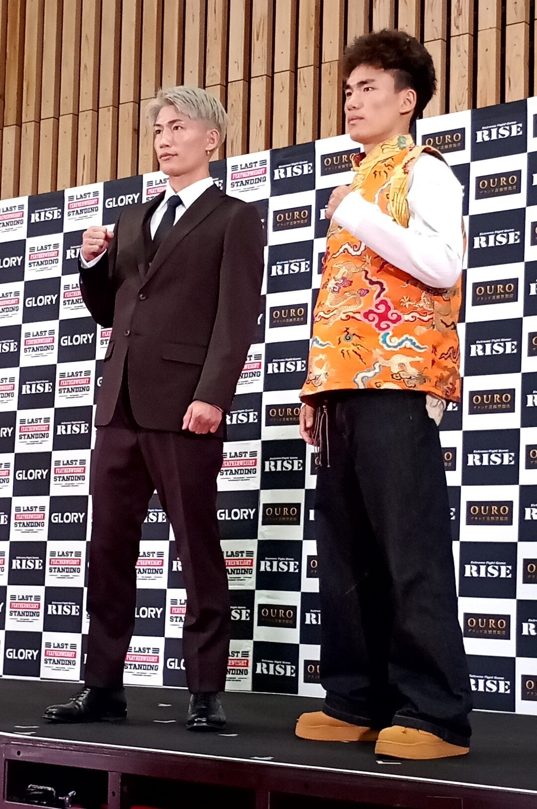 6・6RISEワールドシリーズで対戦する安本晴翔（左）とゼ・ワリロ