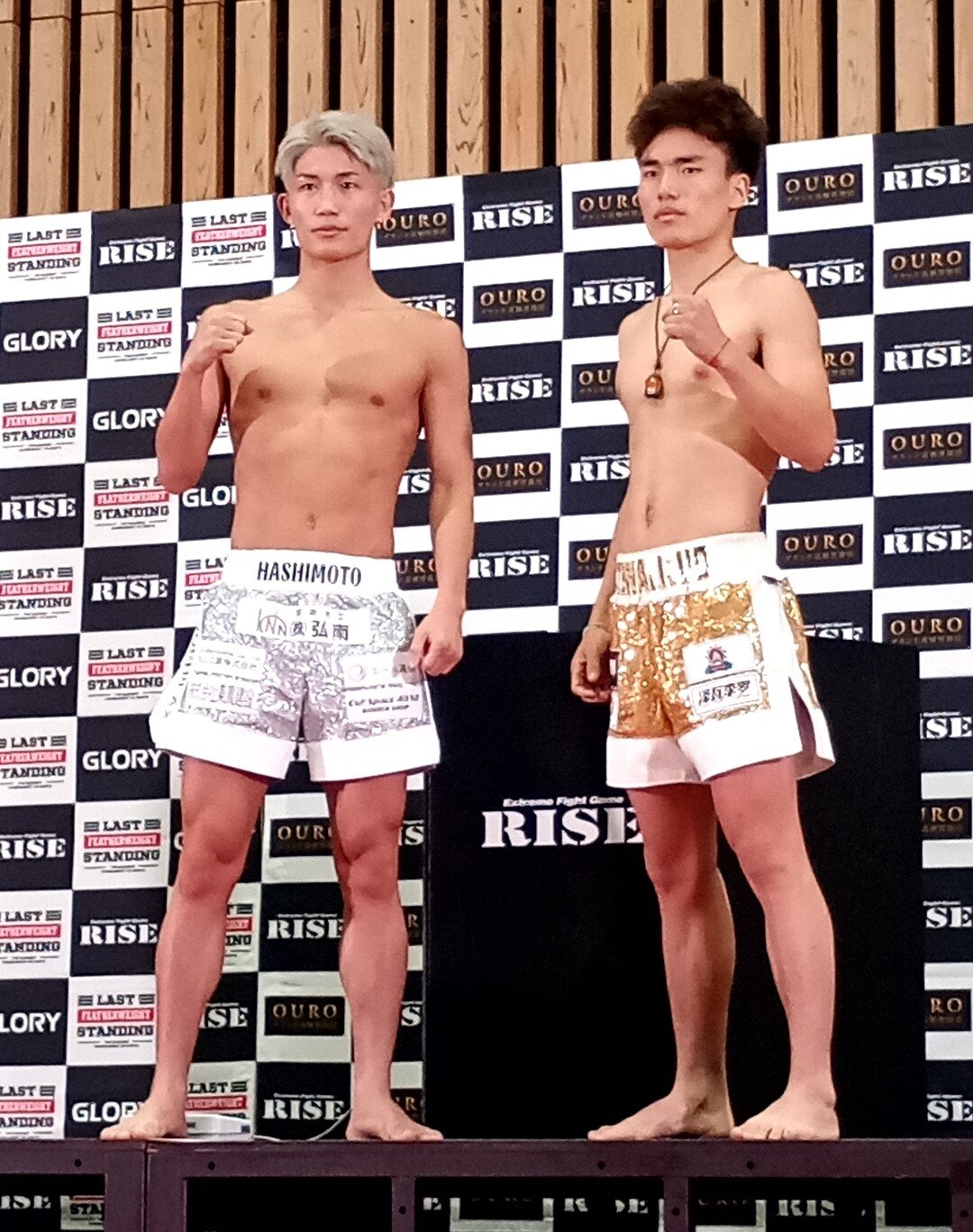 6・6RISEワールドシリーズで対戦する安本晴翔（左）とゼ・ワリロ