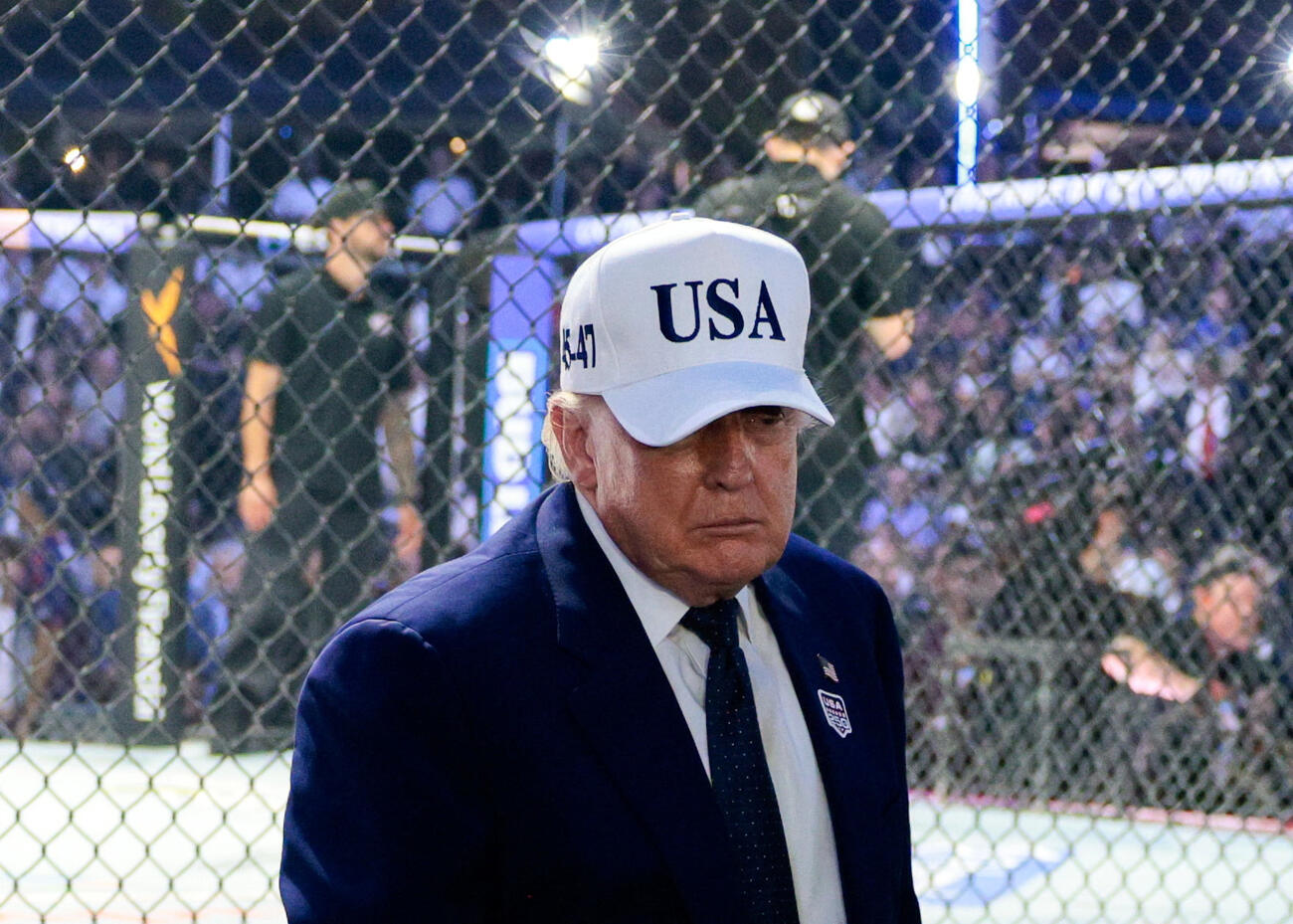 ワシントンD.C.のホワイトハウス南庭で開催されたUFCフリーダム250に出席したドナルド・トランプ米大統領（ロイター）