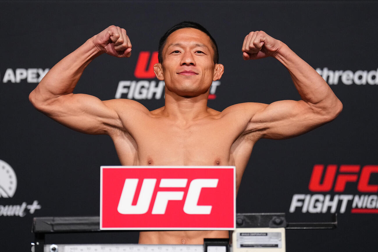 マネル・ケイプとの上位ランカー対決に向け、計量クリアした堀口恭司（C）ZuffaLLC／UFC