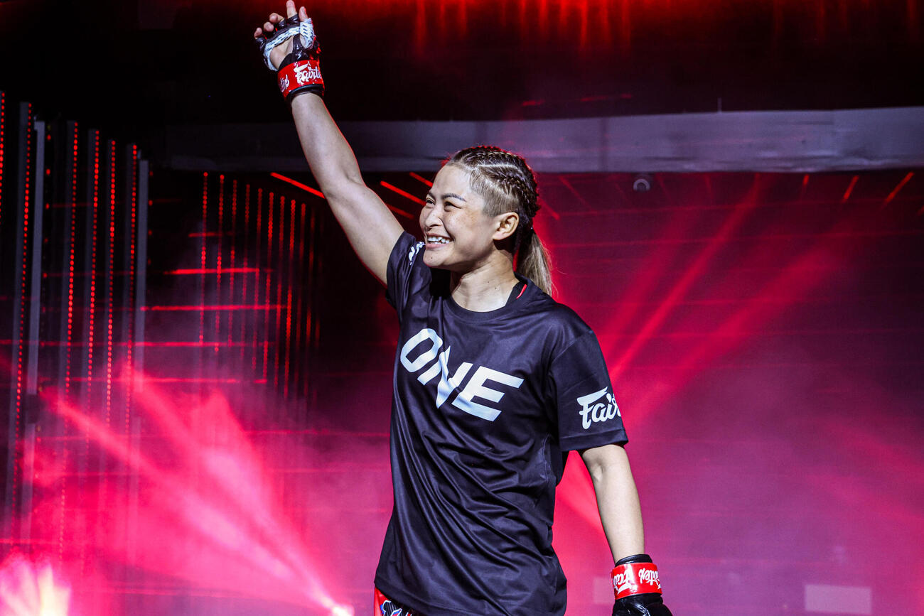 ノリノリで入場してきたスタンプ（C）ONE Championship