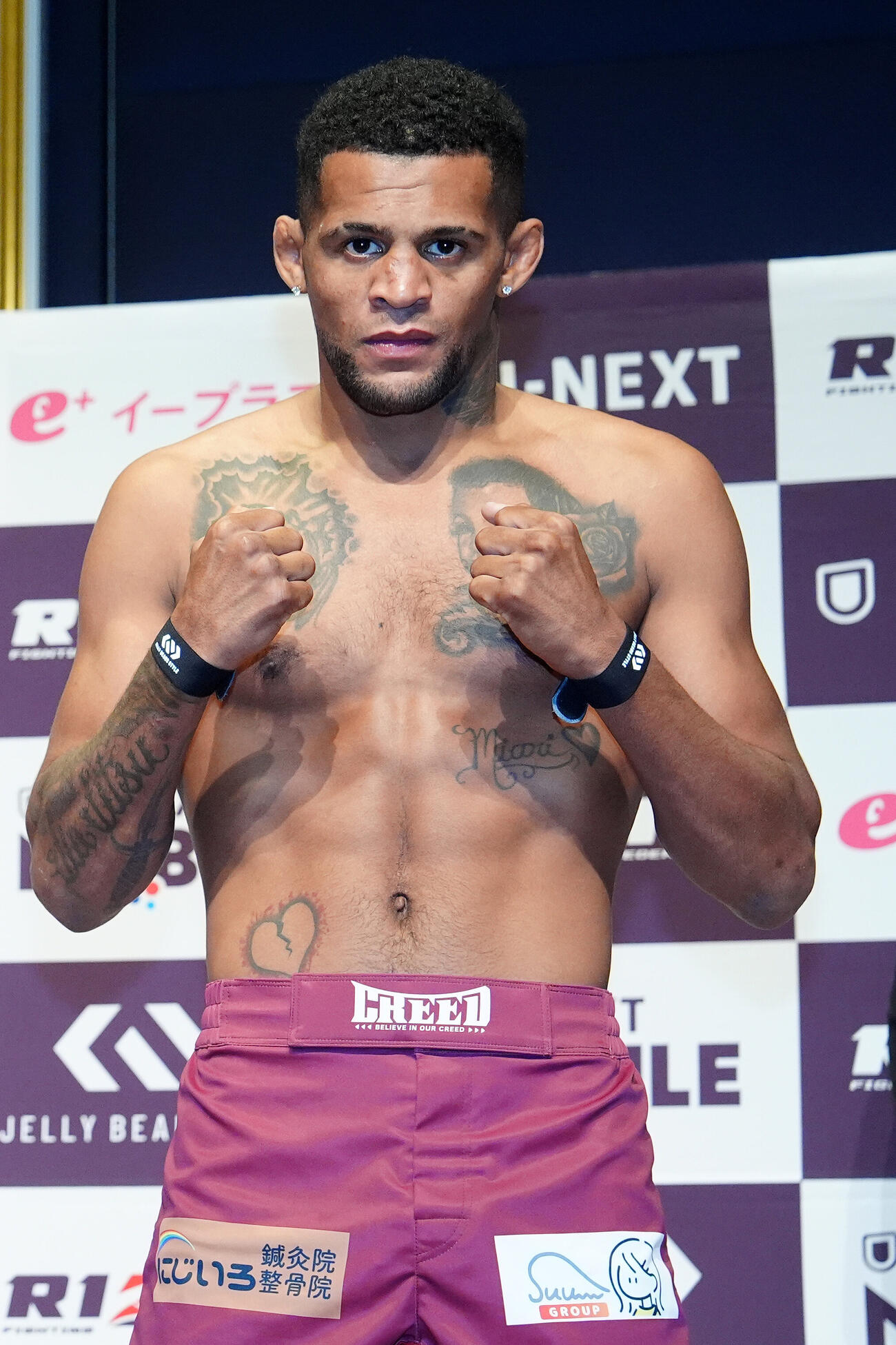 「RIZIN．54」の計量でオーバーとなったパッチー・ミックス（撮影・江口和貴）