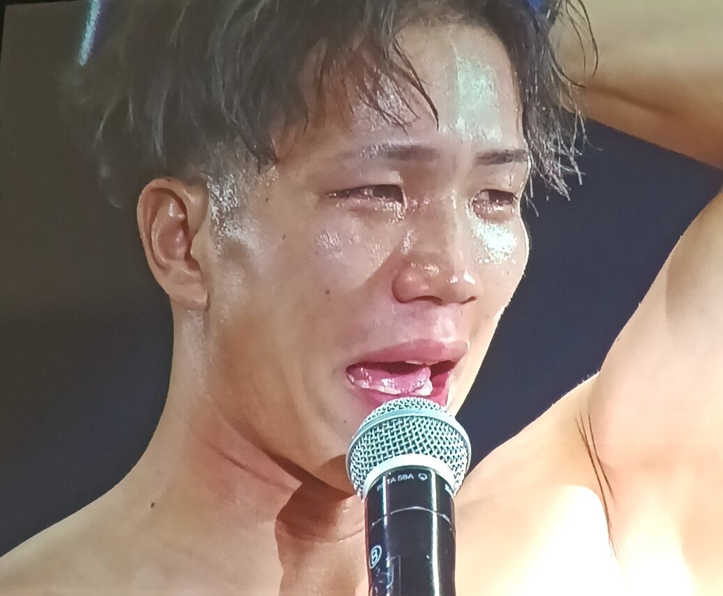 強豪古木誠也をワンパンチでKOし、涙の勇志