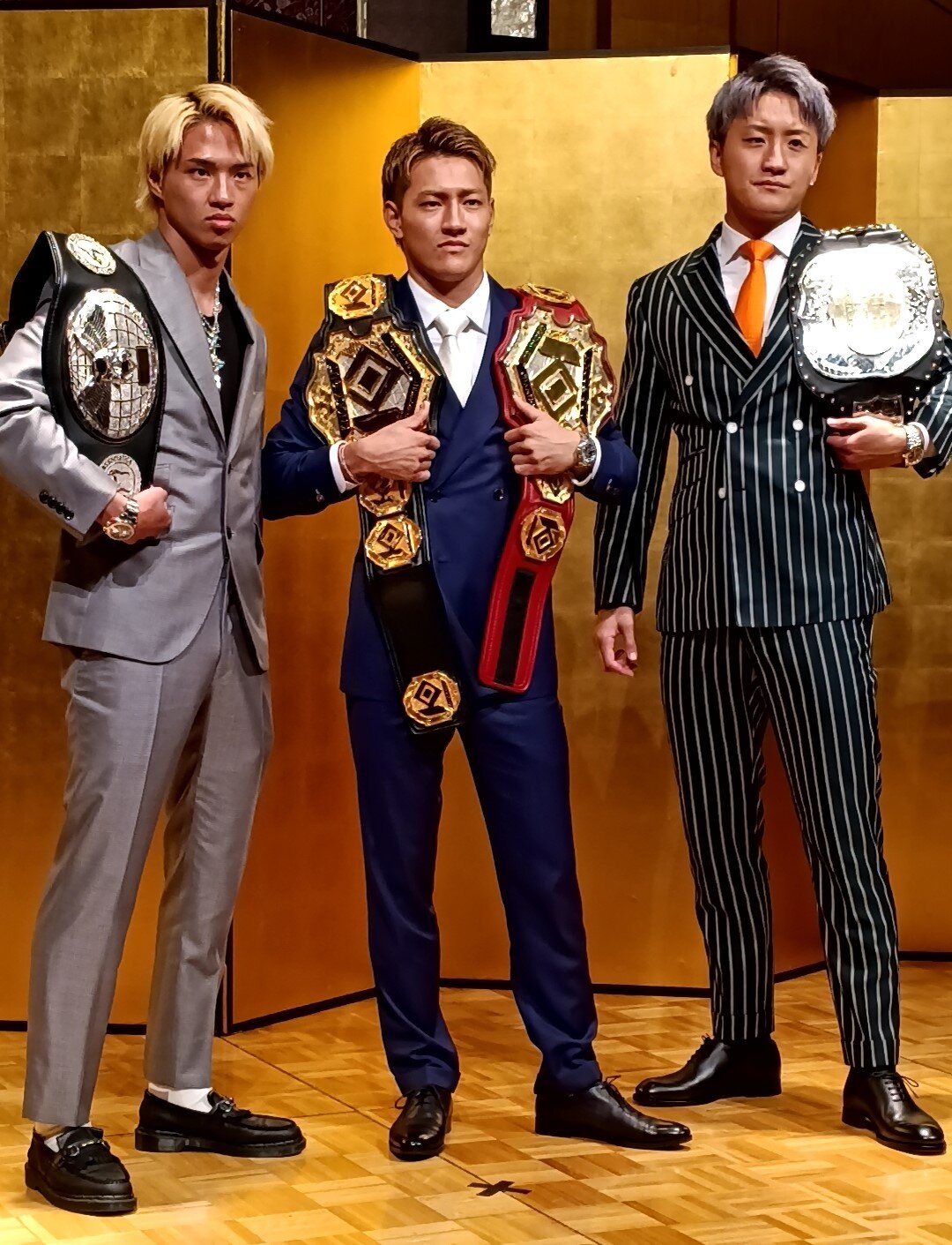 大会に出場する（左から）笠原友希、龍聖、南原健太