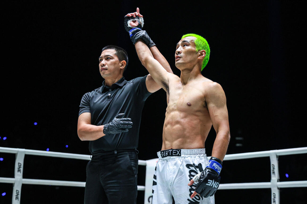 1回KO勝ちした加藤有吾（C）ONE Championship