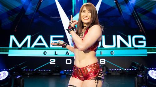 NXT女子王座の獲得はならなかった紫雷（C）2019WWE,Inc.AllRightsReserved.
