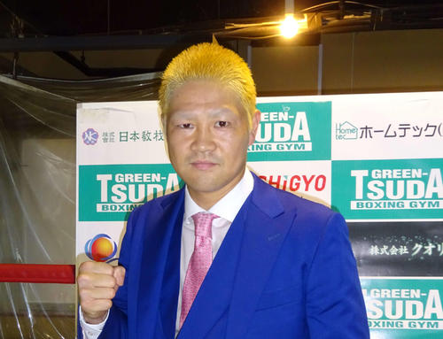 現役続行を表明した前日本ウエルター級王者矢田良太（撮影・加藤裕一）