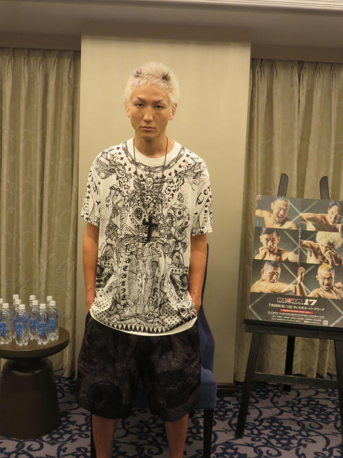 28日のRIZIN17大会で石渡と対戦する佐々木憂流迦