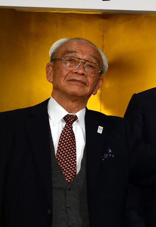 １日に亡くなった三迫仁志名誉会長（2013年4月12日撮影）