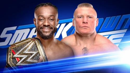 WWEヘビー級王者キングストン（左）に挑戦するレスナー（C)2019WWE,Inc.AllRightsReserved