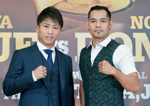 WOWOWで生中継されることが発表されたワールド・ボクシング・スーパーシリーズ決勝の井上（左）－ドネア戦（C）NAOKIFUKUDA／WOWOW