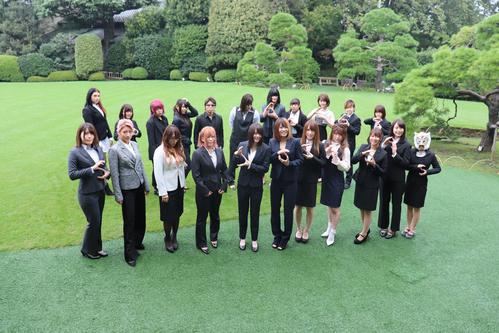 スターダム新体制会見に出席した選手ら