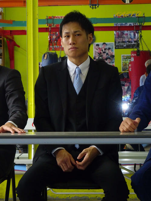 IBF世界スーパーフライ級王座挑戦者決定戦が決まった同級5位石田匠（2019年10月3日撮影・加藤裕一）