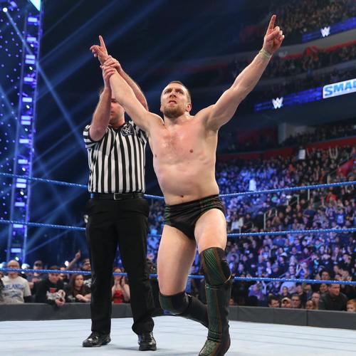 ユニバーサル王者挑戦権を懸けた3WAY戦に勝ったブライアン（C）2019WWE,Inc.AllRightsReserved