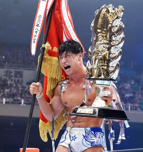 G1クライマックス29で優勝した飯伏幸太（2019年8月12日撮影）