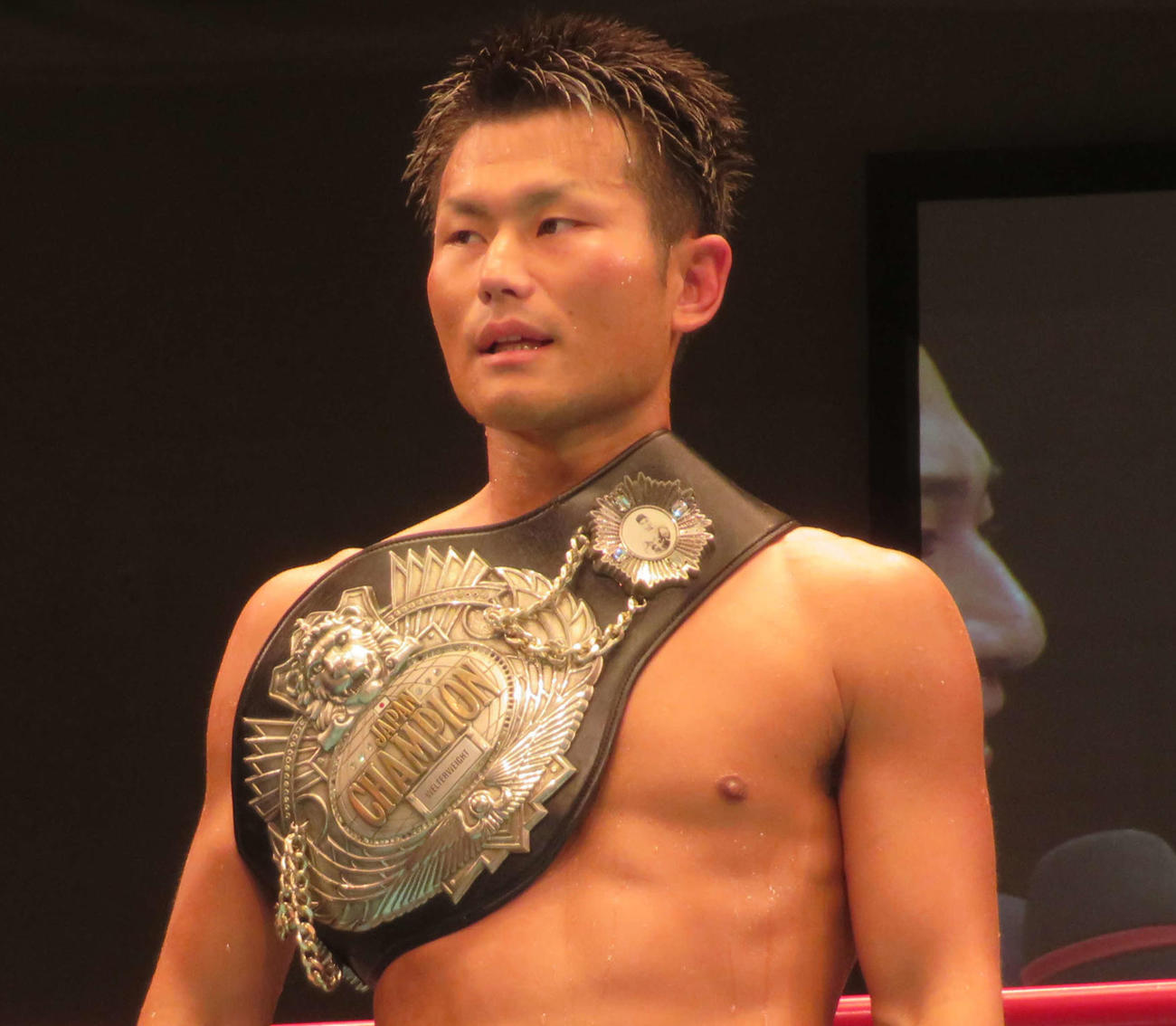日本ウエルター級王者永野祐樹（2019年9月7日撮影）