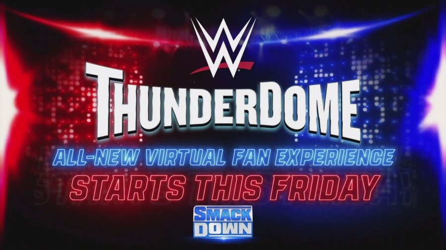 最先端技術を駆使したバーチャル観戦システム「WWEサンダードーム」が導入（C)2020WWE,Inc.AllRightsReserved