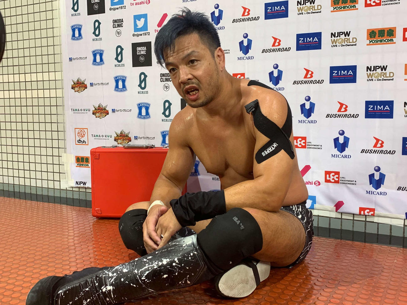 白星スタートを切ったKENTA（新日本プロレス提供）