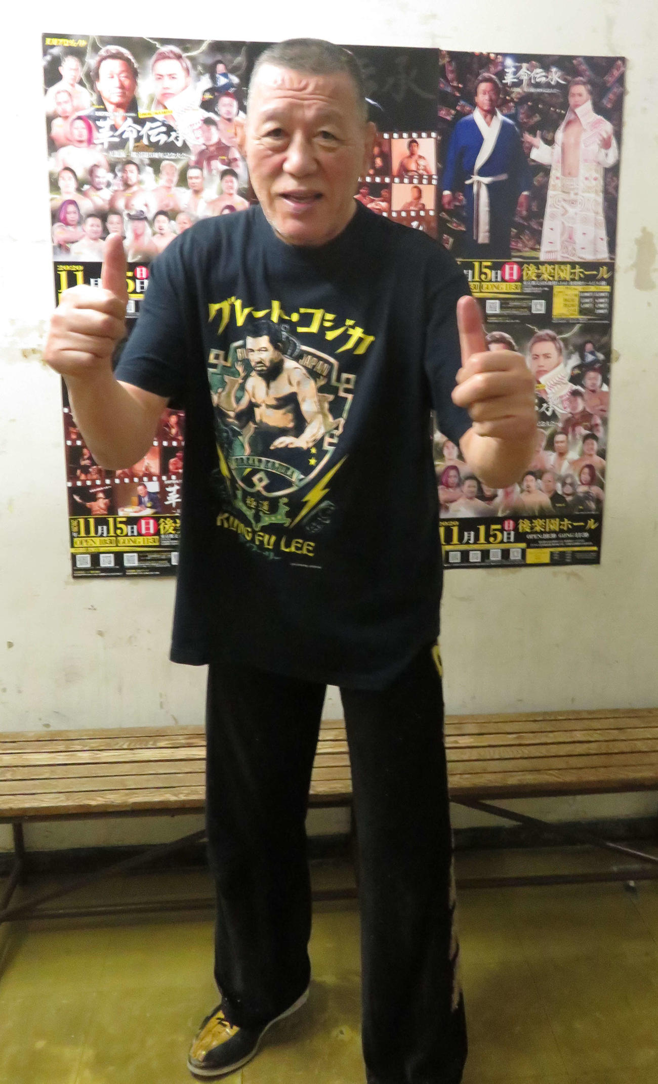天龍源一郎引退5周年記念大会で勝利したグレート小鹿（撮影：松熊洋介）