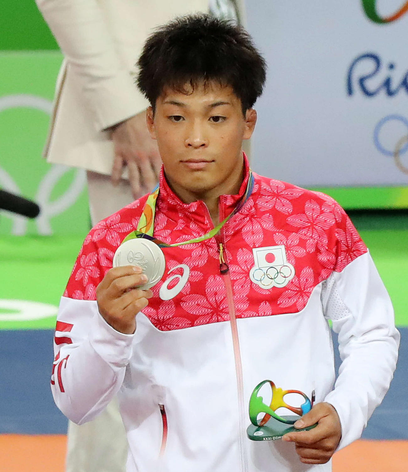 16年8月14日、リオデジャネイロ五輪レスリング男子グレコローマンスタイル59キロ級で銀メダルを獲得した太田忍