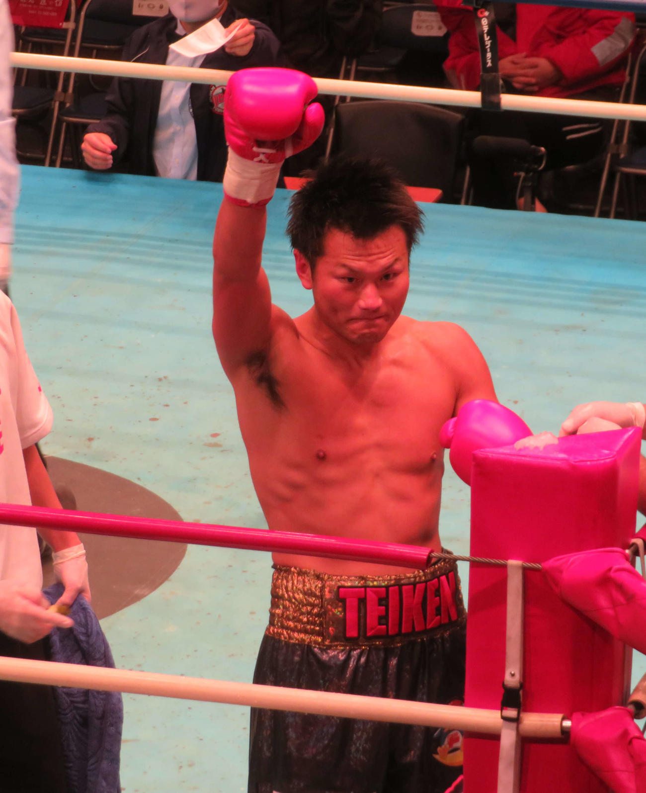 1回KO勝ちで再起戦を飾った前日本ウエルター級王者永野