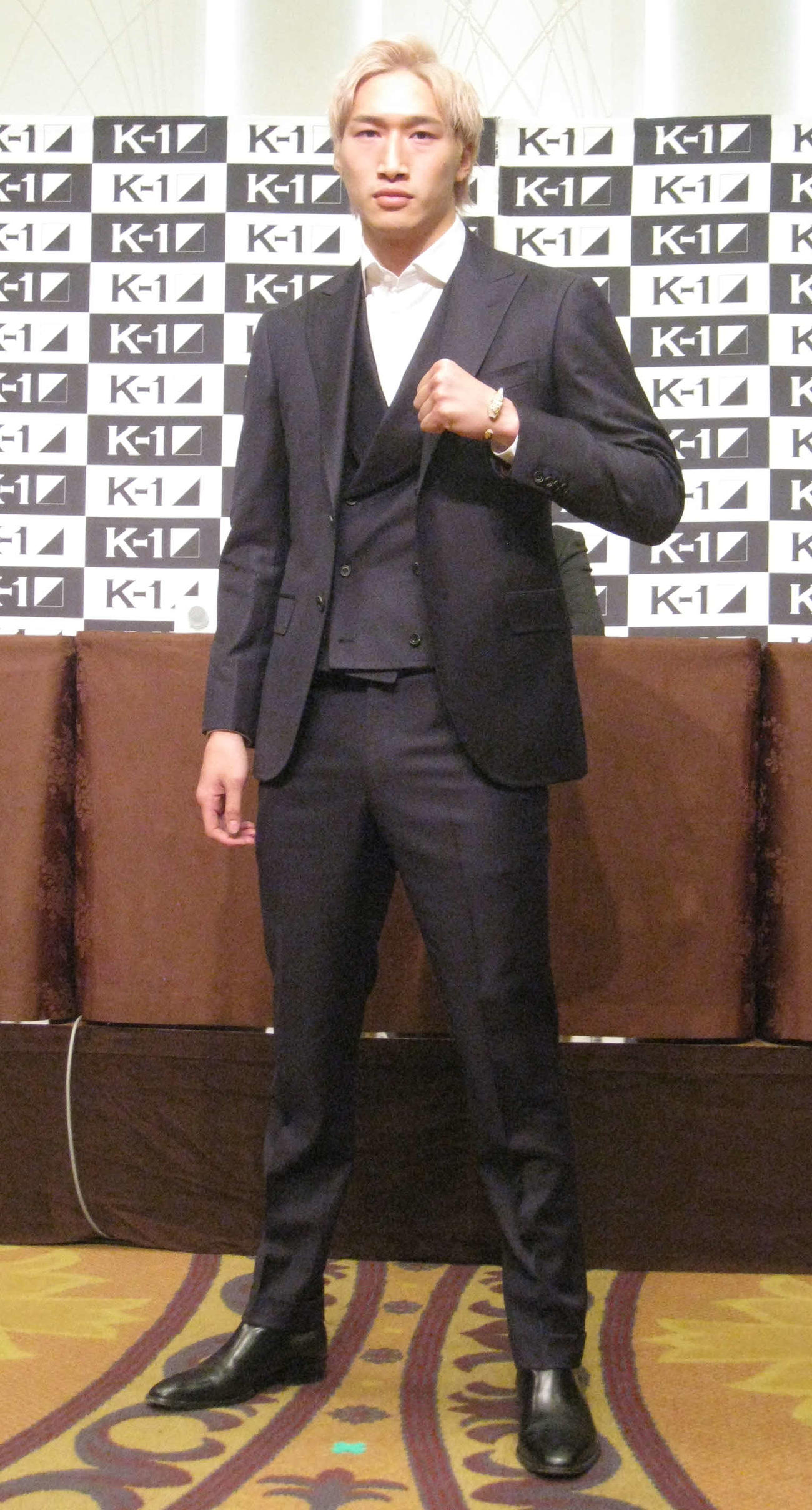 K－1での再起戦に臨む安保瑠輝也（撮影・吉池彰）
