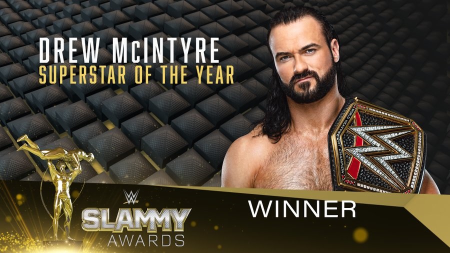 WWEの年間最優秀選手に選ばれたWWEヘビー級王者マッキンタイア（C）2020WWE,Inc.AllRightsReserved.