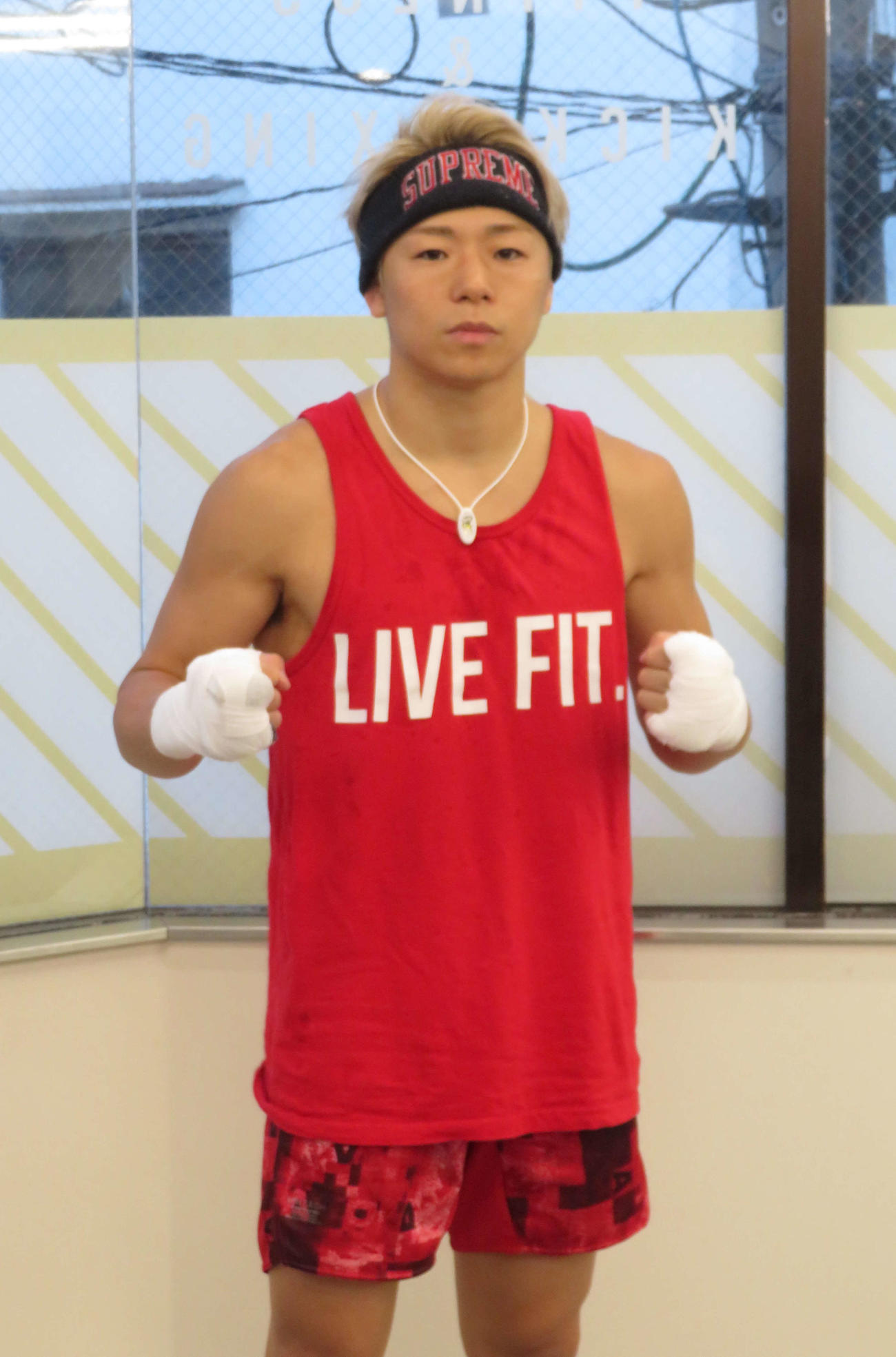 練習を公開した武尊