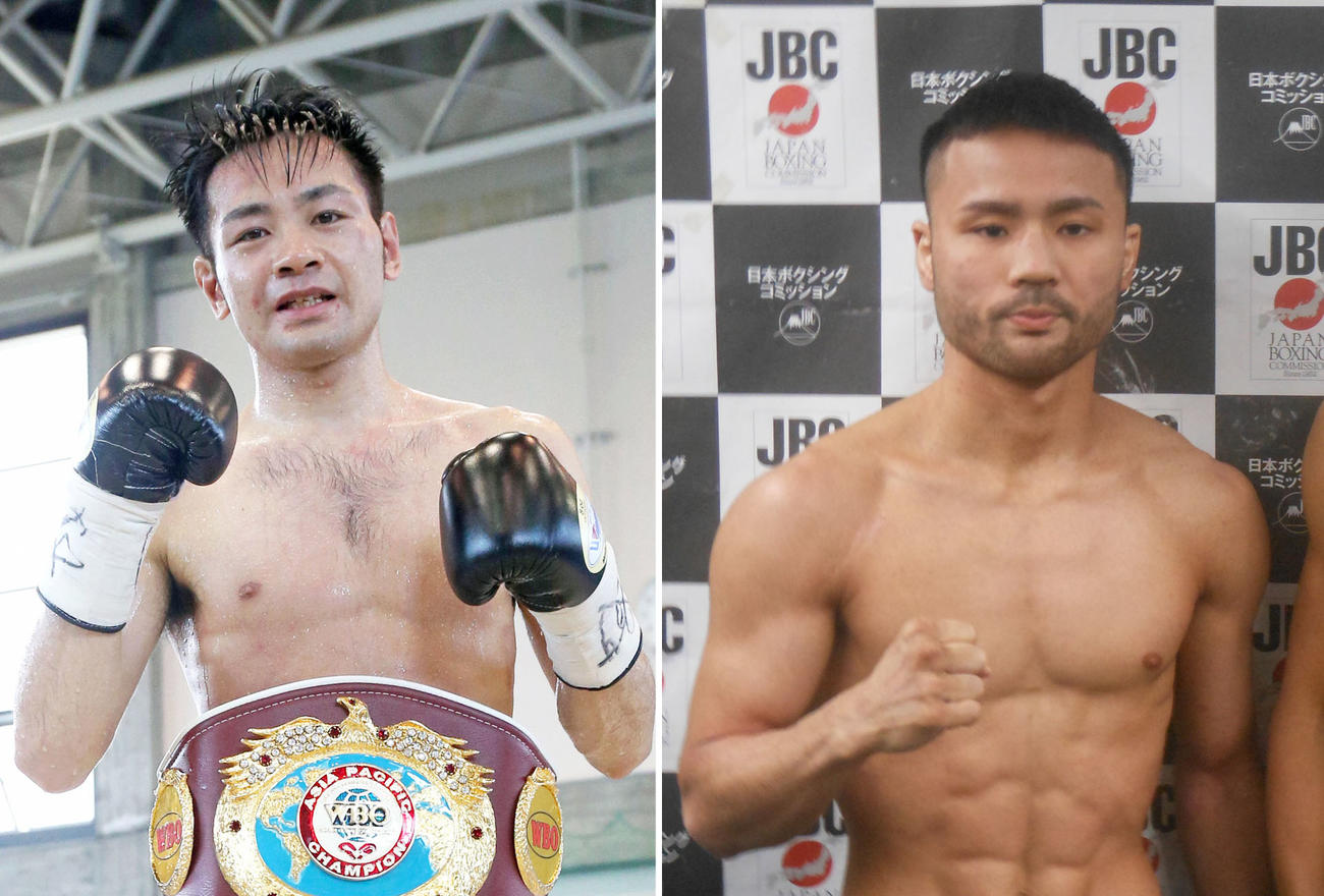 ストロング小林佑樹（左）と比嘉大吾