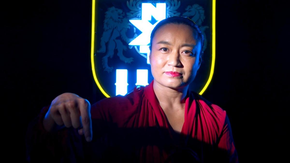 WWEブランドのNXT　UKへの加入が発表された里村明衣子（C）2021WWE,Inc.AllRightsReserved.