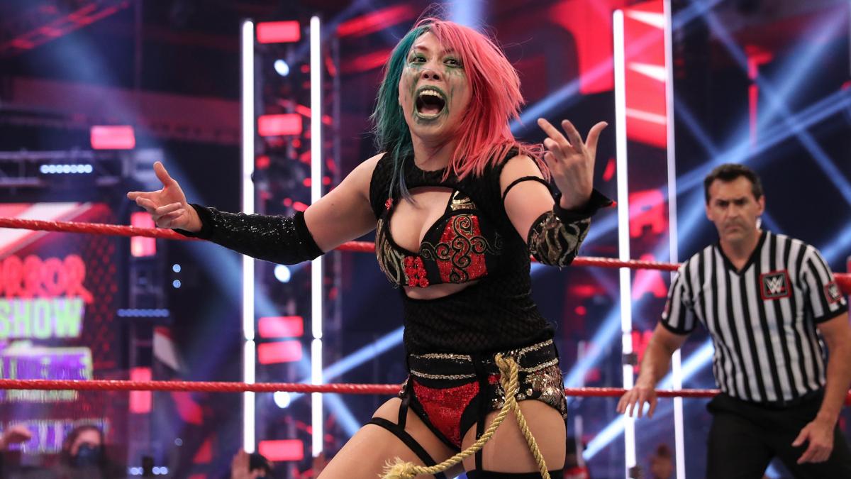 WWEのPPV大会で予定されていた防衛戦が開催されなかったロウ女子王者アスカ（Ｃ）2021 WWE, Inc. All Rights Reserved.