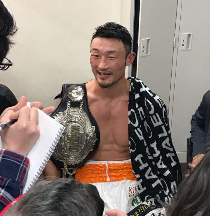 日本ウエルター級王座を獲得した小原佳太（2020年2月1日撮影）