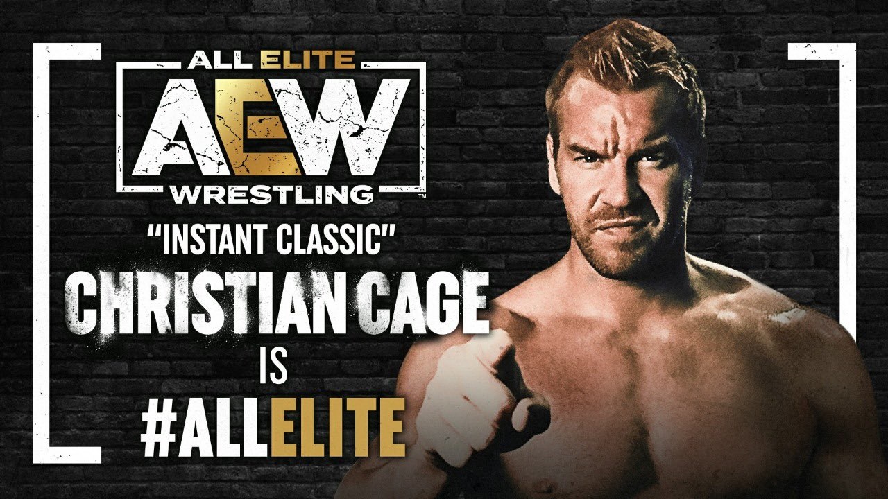 元WWE世界ヘビー級王者クリスチャンのAEW加入を発表（AEW公式SNSより）