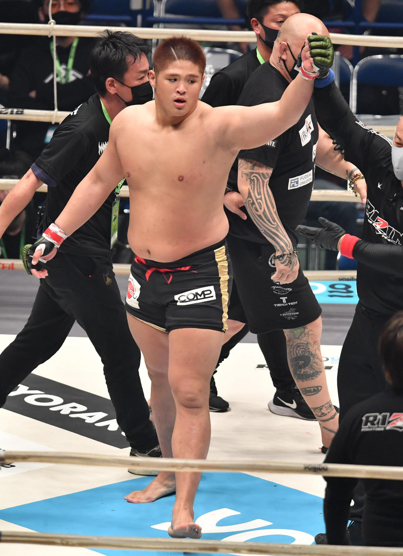 1回、スダリオ剛は宮本和志に勝利した（撮影・柴田隆二）