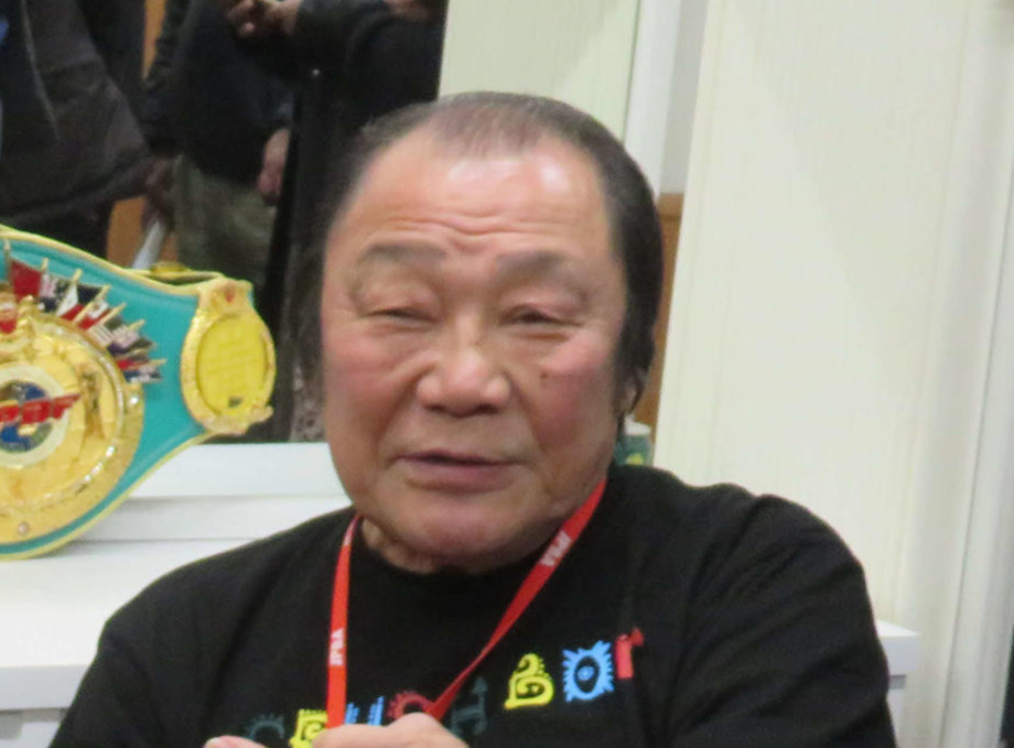 輪島功一氏（2019年12月12日撮影）