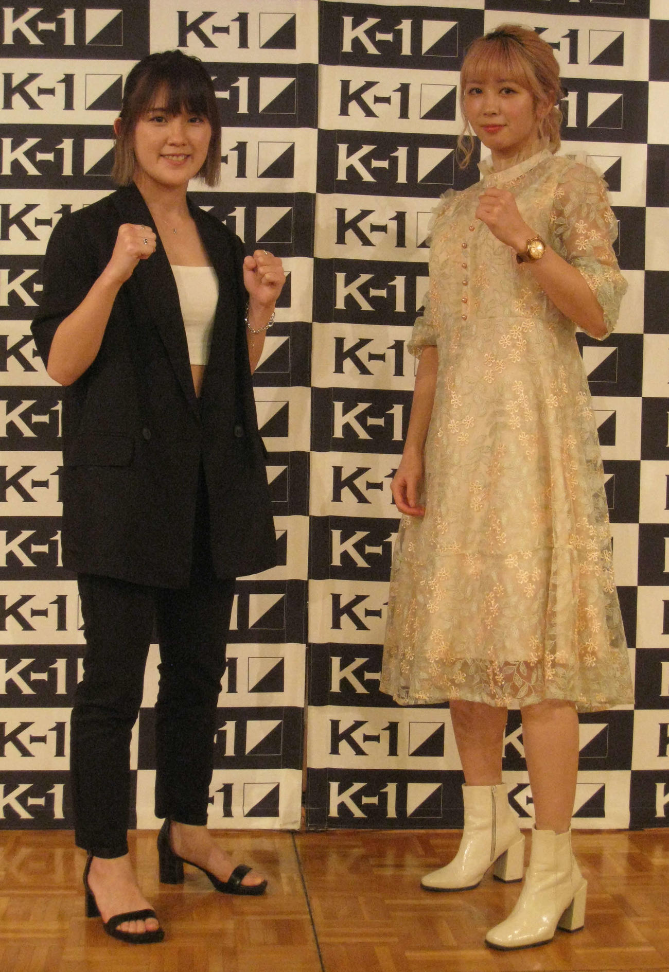 ファン待望の1戦が決まったMIO（左）と菅原美優（撮影・吉池彰）